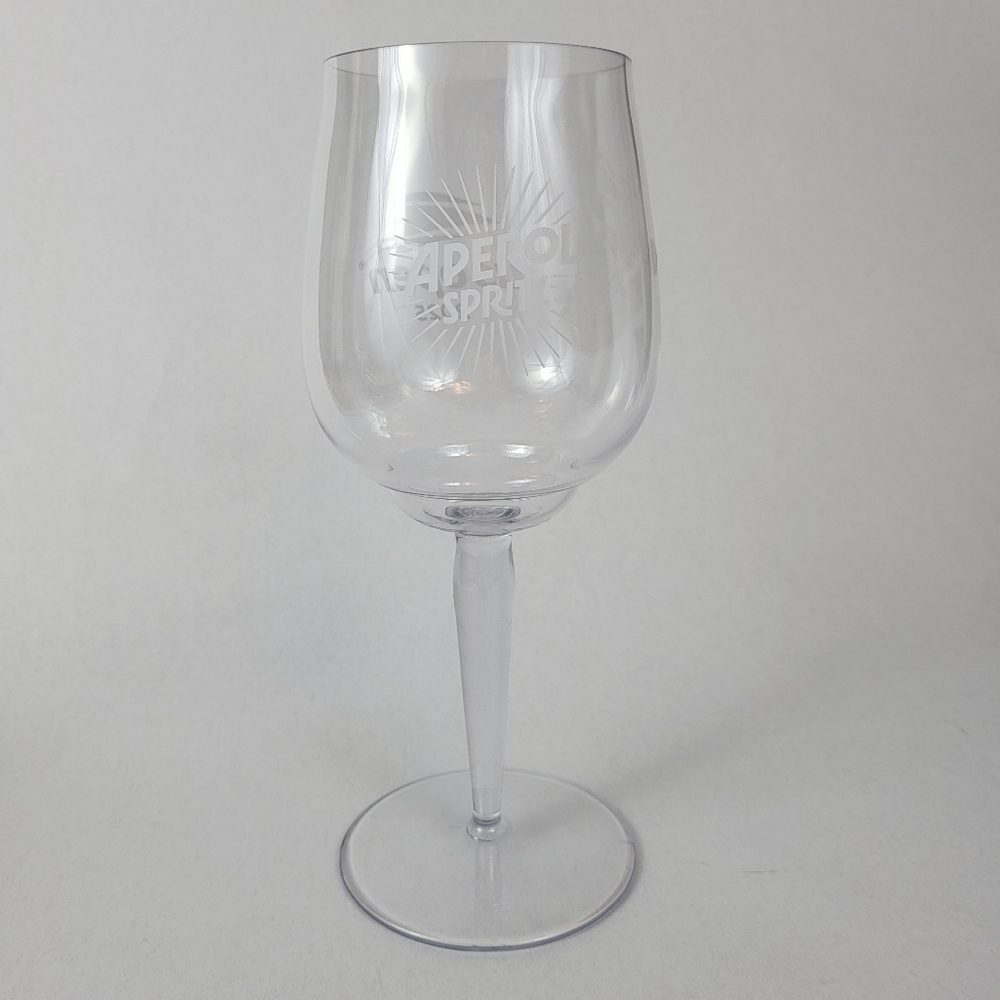 Aperol Spritz signature balloon glass from the US open 2025 Lot Of 6 Acrylic Cup
